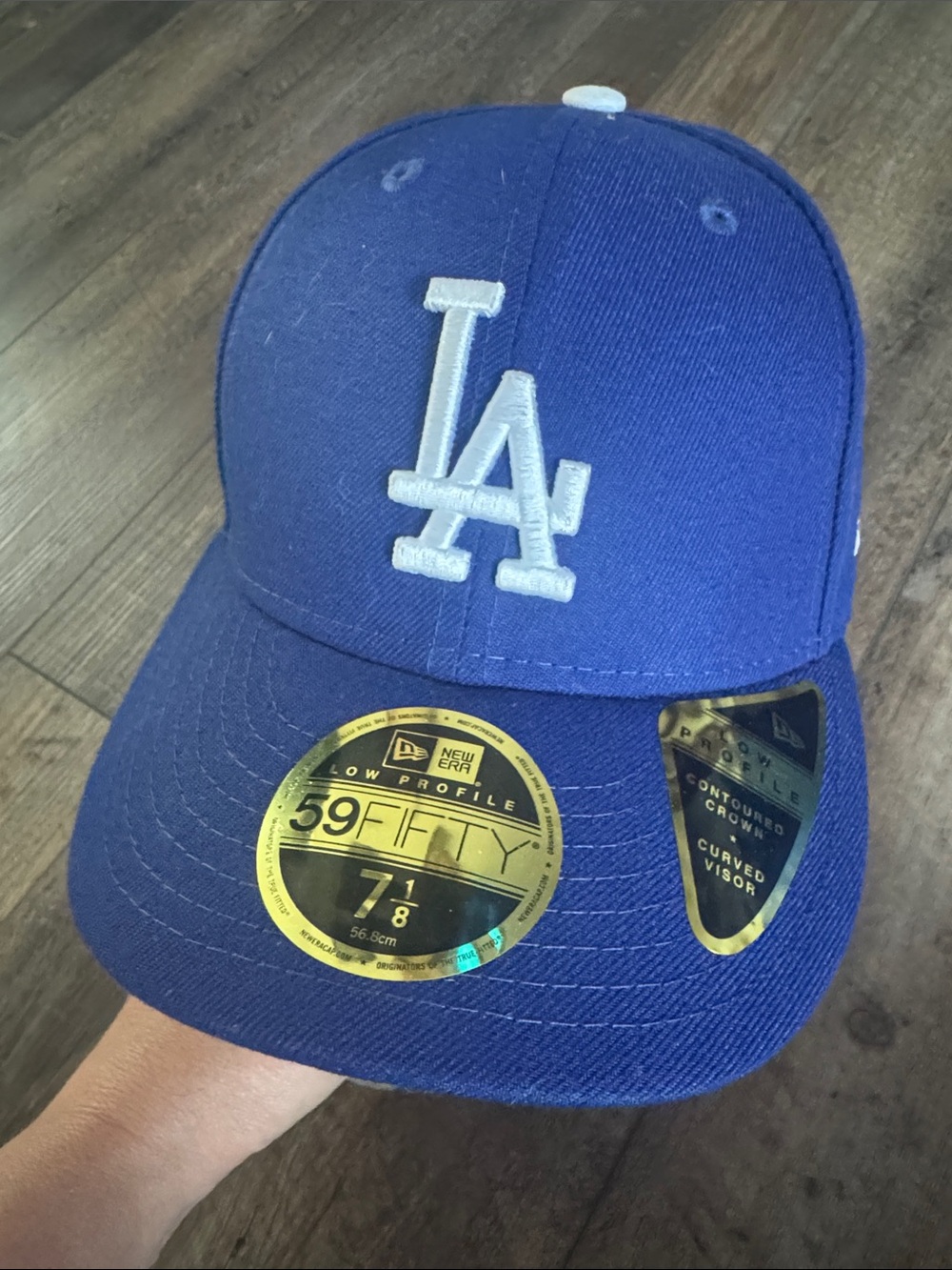 New Era LA Dodgers Fitted Hat - Blue & White